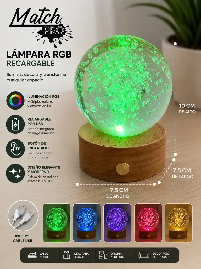 LAMPARA DE CRISTAL 80#-3